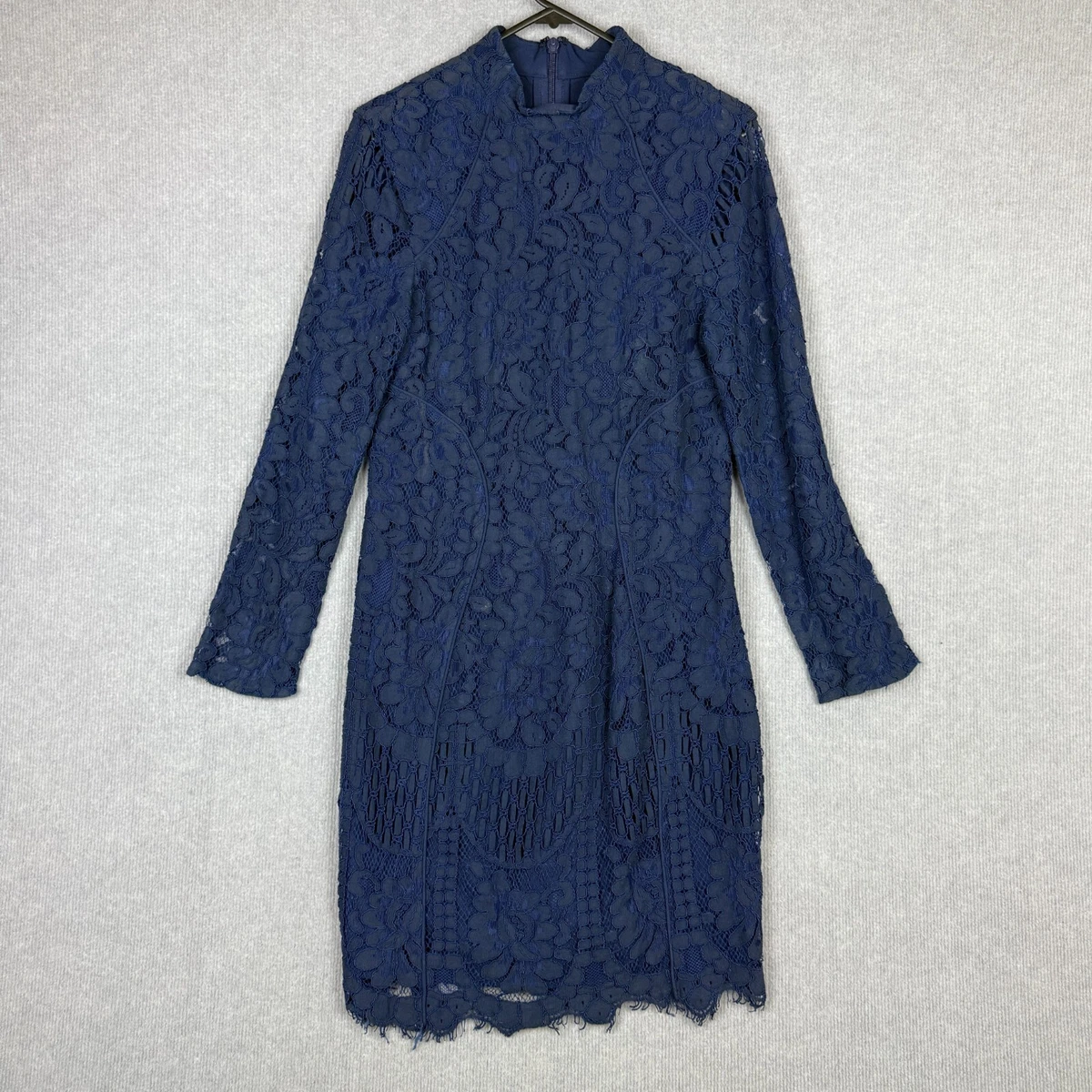 long sleeve dressing shirt Navy Long Sleeve Button Up