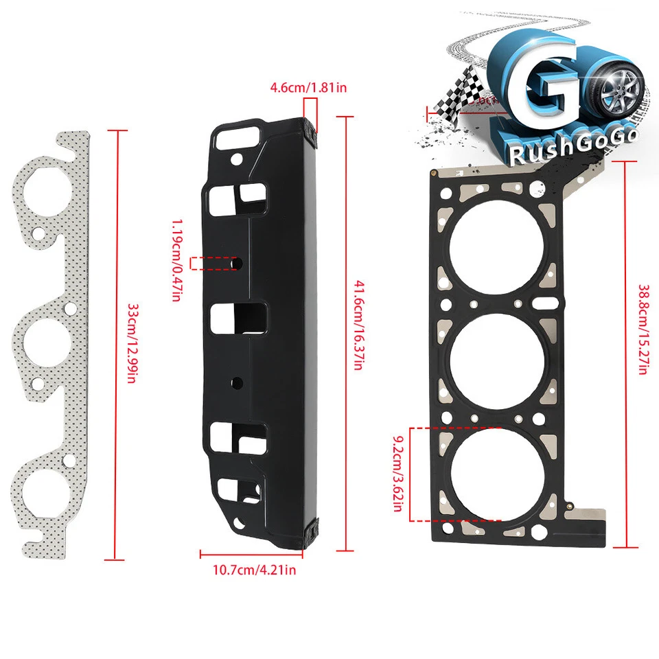 Juego de tornillos de junta de culata 3,8 L para Chrysler Town Country Dodge Grand Caravan 2004-10 Foto 2 de 4