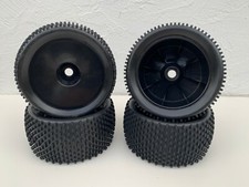 4pcs 18 Off Road Monster Truck Or Truggy Tires Hex 17mm Black Dish Glued 4pcs 18 Off Road Monster Truck Or Truggy Tires Hex 17mm Black Dish Glued
