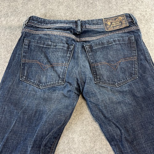 Diesel Zathan Jeans Herren 32 30 * Bootcut Regular Dark Wash Blau Whisker 0074W - Bild 11 von 12