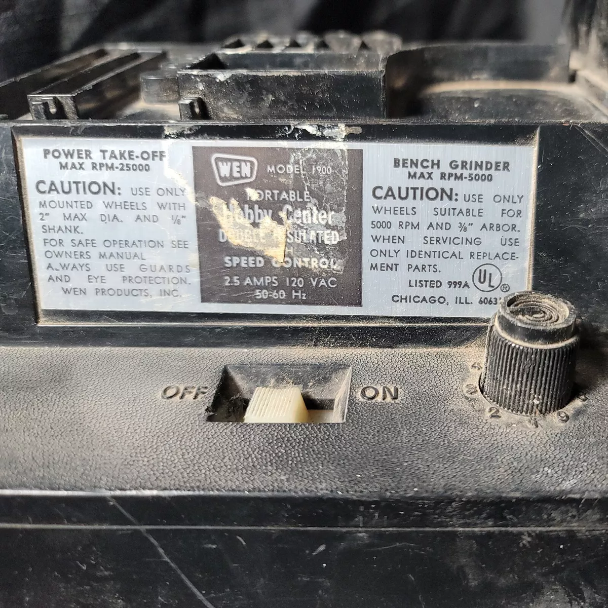Wen variable 2024 speed bench grinder