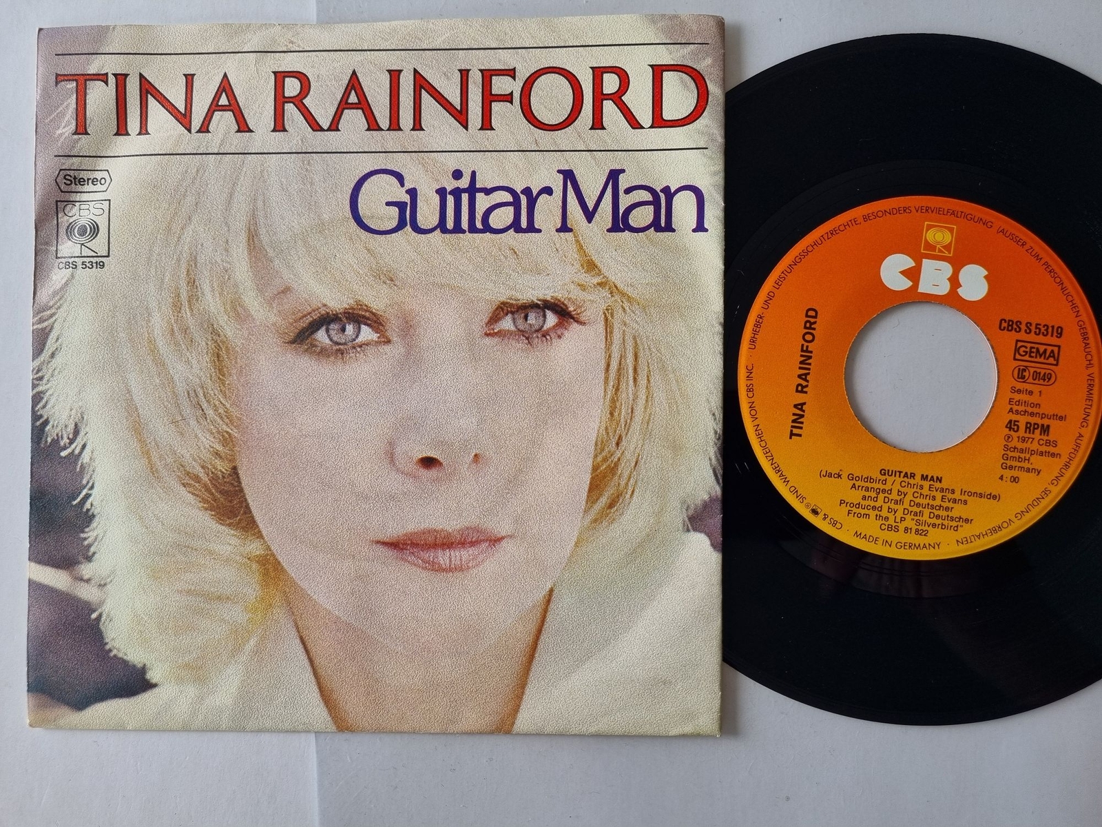 Tina Rainford - Guitar Man 7'' Vinyl Germany