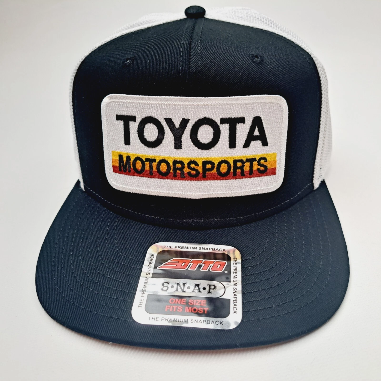 Toyota Motorsports Flat Bill Embroidered Patch Cap Hat Black & WhiteTrucker Mesh
Opens in a new wind