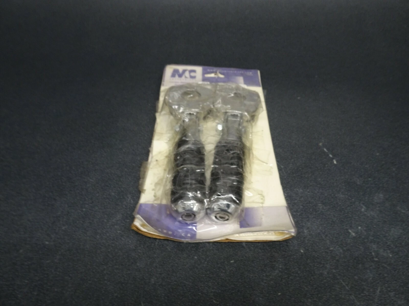 New M/C ENTERPRISE FOOTPEGS W/RUBBER INSERTS Pair (MC320)