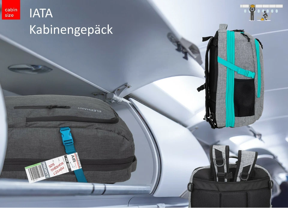 Rucksack Reisetasche Handgepäck Flieger Bordgepäck Elephant Fly Legends 12900 - Bild 4 von 4