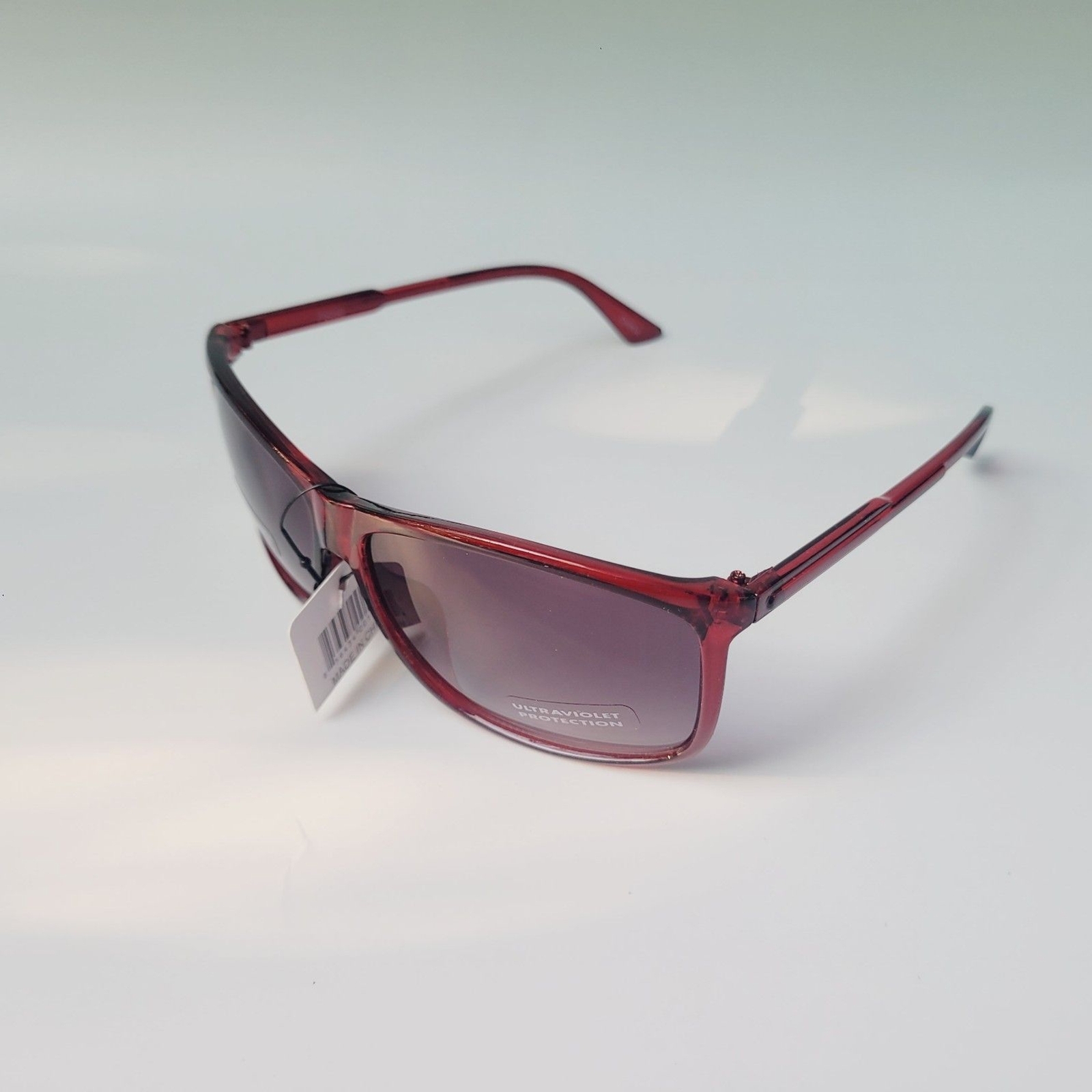 Red Black Full Frame Sunglasses with UV Protection Polycarbonate Lenses-image