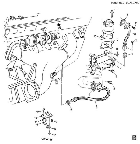 1993 -1995 Chevy Corvette ZR1 LT5 EGR Valve Manifold New ACDelco 10168634 219170 - Picture 7 of 7