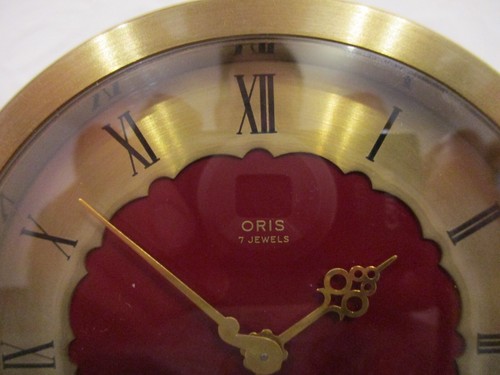 ORIS Tischuhr mit 8-Tagewerk, Weckfunktion, Handaufzug, 7 Jewels, SWISS Made - Bild 3 von 17