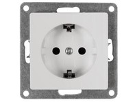 Schutzkontakt-Steckdose Mcpower ''Cup'', 250V~/16A, Up, Klemmanschluss, Weiß