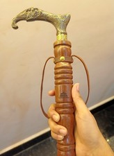 Solid Brass Elephant Face Shoe Horn 21" Long Handle Handmade Dressing Aid