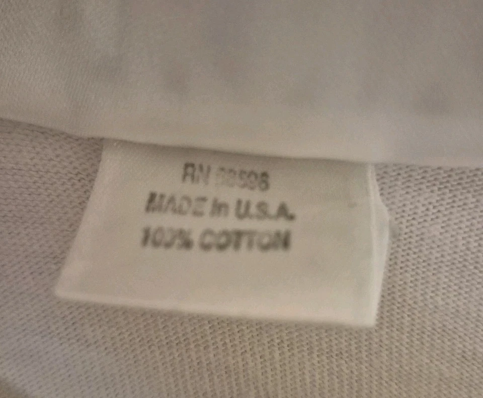 DKNY T Shirt White Single Stitch Christmas Promo 12 Days Size XL - Image 4 of 4