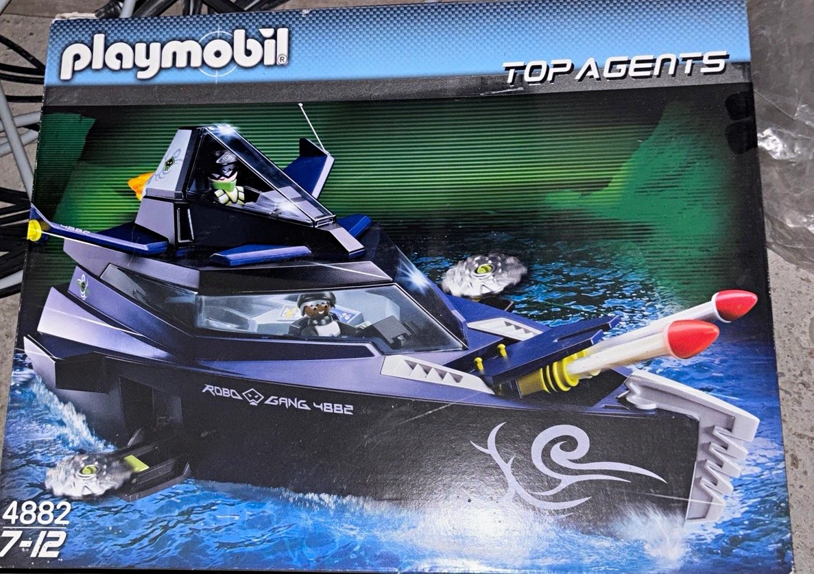 Playmobil Top Agents Boot Spielset 4882 Alter 5-7 & 8-11 Jahre