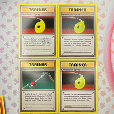 Pokémon Trainer 4 Card Lot Devolution Spray x3 + Maintenance 76/108 Evolutions 