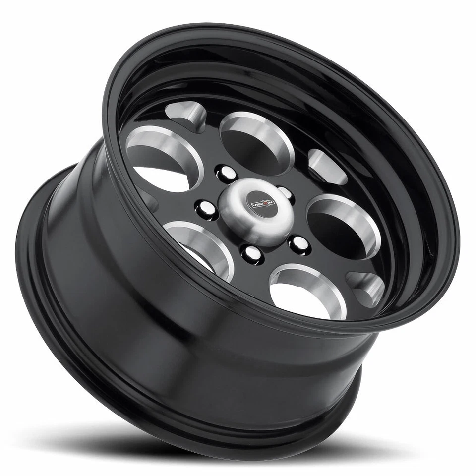 Set 4 17" Vision American Muscle 561 Sport Mag Negro Brillo 17x4.5 5x120 -24mm Foto 3 de 4