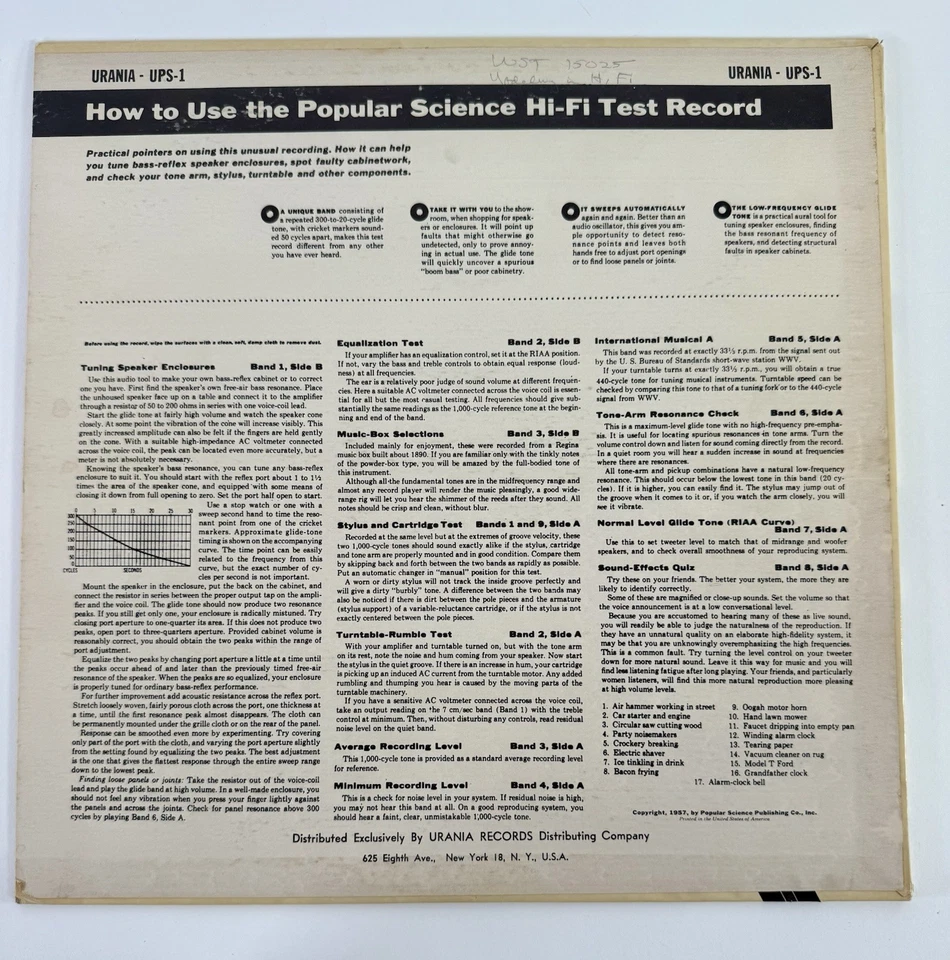 Popular Science Testing Vol1 And Vol2 LP Urania UPS-1/UPS-2 - Image 3 of 4