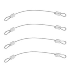 4pcs Safety Cable Lock Coated Safety Cable for Ceiling Fan Accessories Lock