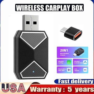 2 in 1 Wireless CarPlay & Android Auto Wireless Adapter - Wireless CarPlay