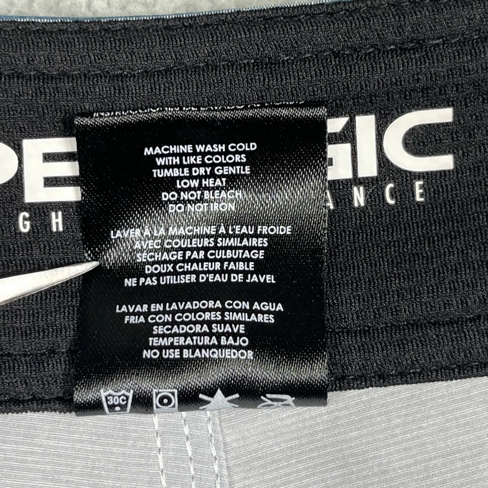 Pantalones Cortos Pelágicos Para Hombre 36 Azul Gris Alto Rendimiento Pesca Bolsillos Cordón Foto 3 de 4