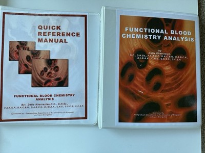 Functional Blood Chemistry Analysis Manuals + Quick Reference Binder Set