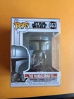 Funko Pop! Star Wars: The Mandalorian #663 Figure with Dark Saber and Protector