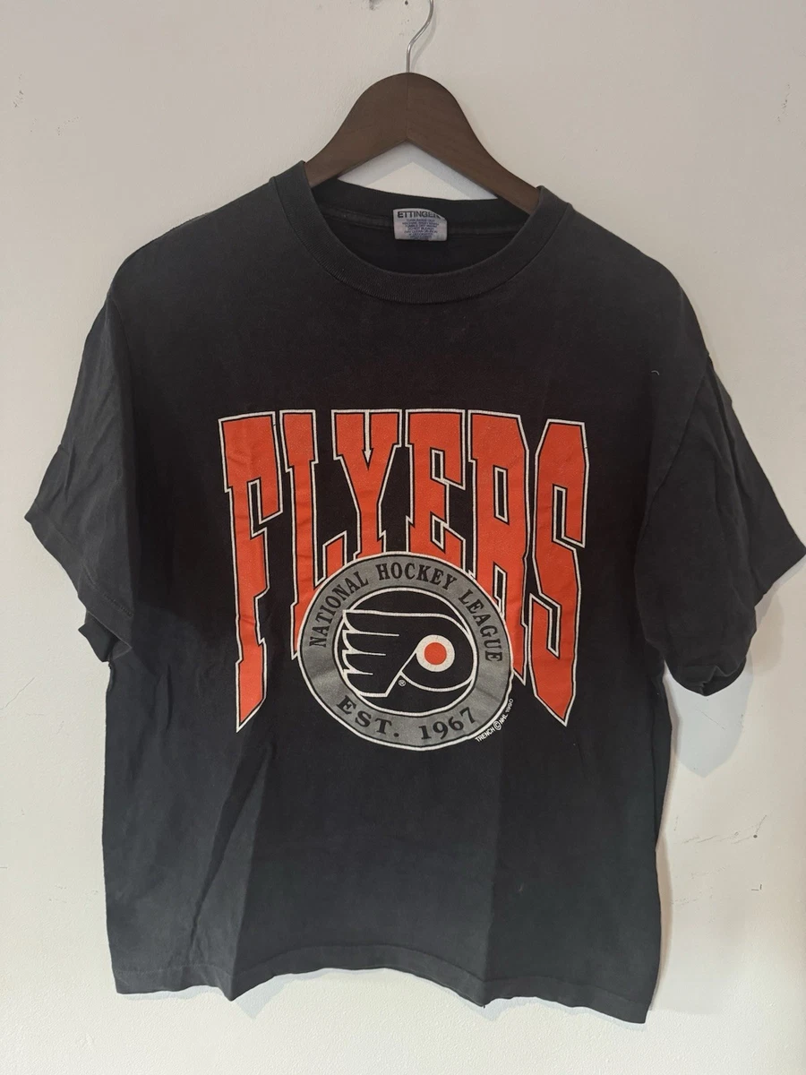 T-shirt Vintage Philadelphia Flyers CCM – Noir, Taille XXL, Années 90