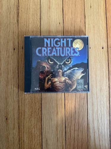 Night Creatures Game Case with Manual Turbografx 16