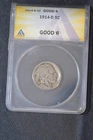 1914-D  ANACS Certified  G  6  Buffalo Nickel