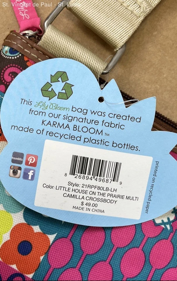 Bolsa tiracolo Lily Bloom Camilla multi patchwork - Nova com etiquetas - Imagem 4 de 4