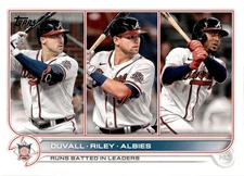 2022 Topps #181 NL RBI Leaders(Duvall/Riley/Albies)