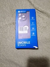 Oretech Purple Cell Phone Case + 2 Screen Protectors for iPhone 13 Pro Max 