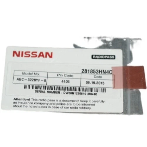 Nissan Micra 1.2 K13 Bj 2016 Radio mit Radiopass AGC-3220YF-B - Bild 3 von 4