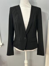 Classiques Entier Blazer Women's Small Black Single Button Tailored Jacket
