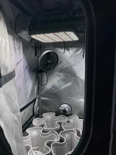 AC Infinity Cloudlab Grow Tent Kit LED Light, Fan & Hydro Buckets Complete Setup