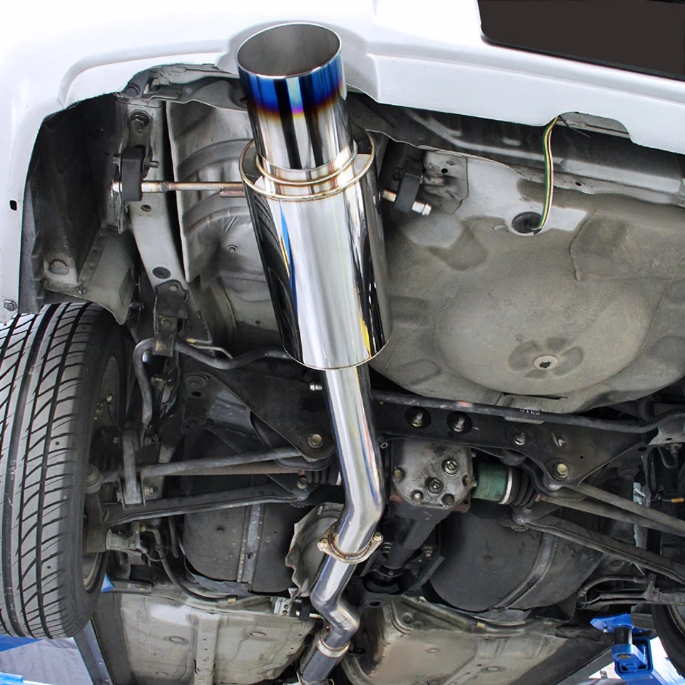 Fits 2002-2007 Subaru Impreza WRX STI Muffler Catback Exhaust 4.5" Burnt Tip Foto 4 de 4