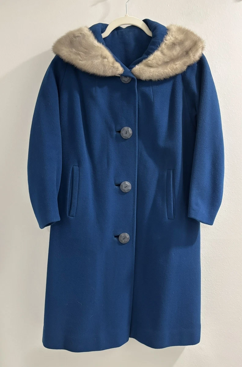 Fur Blue Original Vintage Coats, Jackets & Vests for Women for