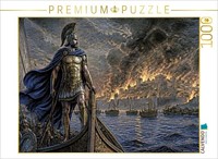 Calvendo Puzzle The Departure From Troy | 1000 Pieces, Finished Size 25.2 × 18.9