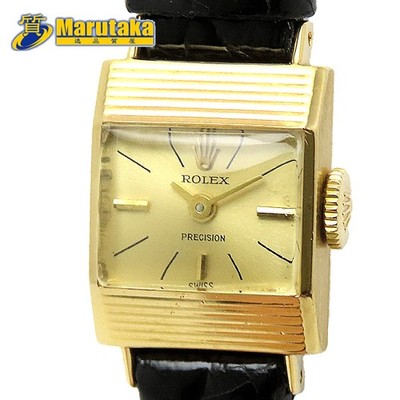 Rolex Precision 2159 Manual Winding K18YG 750 Square Ladies H16