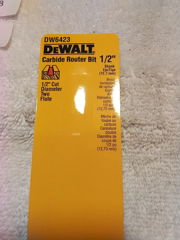 DEWALT DW6423 CARBITE ROUTER BIT 1/2" SHANK - Image 3 of 4