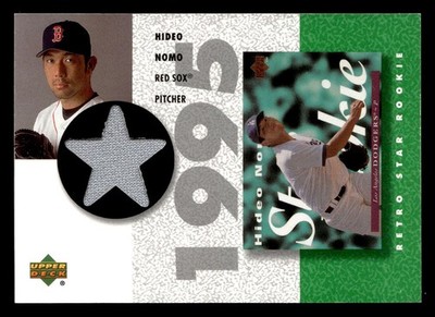 2002 Upper Deck Retro Star Rookies Hideo Nomo Game Used Jersey Card #SR-HN NM