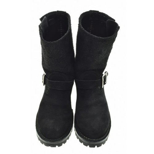WESCO Suede Leather Black Custom Boss Black Roughout Engineer Boots Size US7.5D - Bild 5 von 11