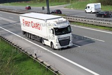 Truck Photo DAF XF Box Trailer Germany White First Cargo #k8gu