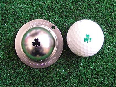 Tin Cup Golf Ball Marking Stencil One Size Shamrock
