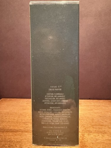 Abercrombie & Fitch Perfume 41 EDP Spray Women 1.7 FL OZ / 50 ML NIB Sealed RARE - Picture 3 of 12