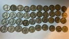Roll Of 40 90% Silver Washington Quarters 1930s-1960s