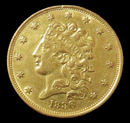 1836 GOLD USA CLASSIC HEAD $5 HALF EAGLE COIN *PLEASE READ
