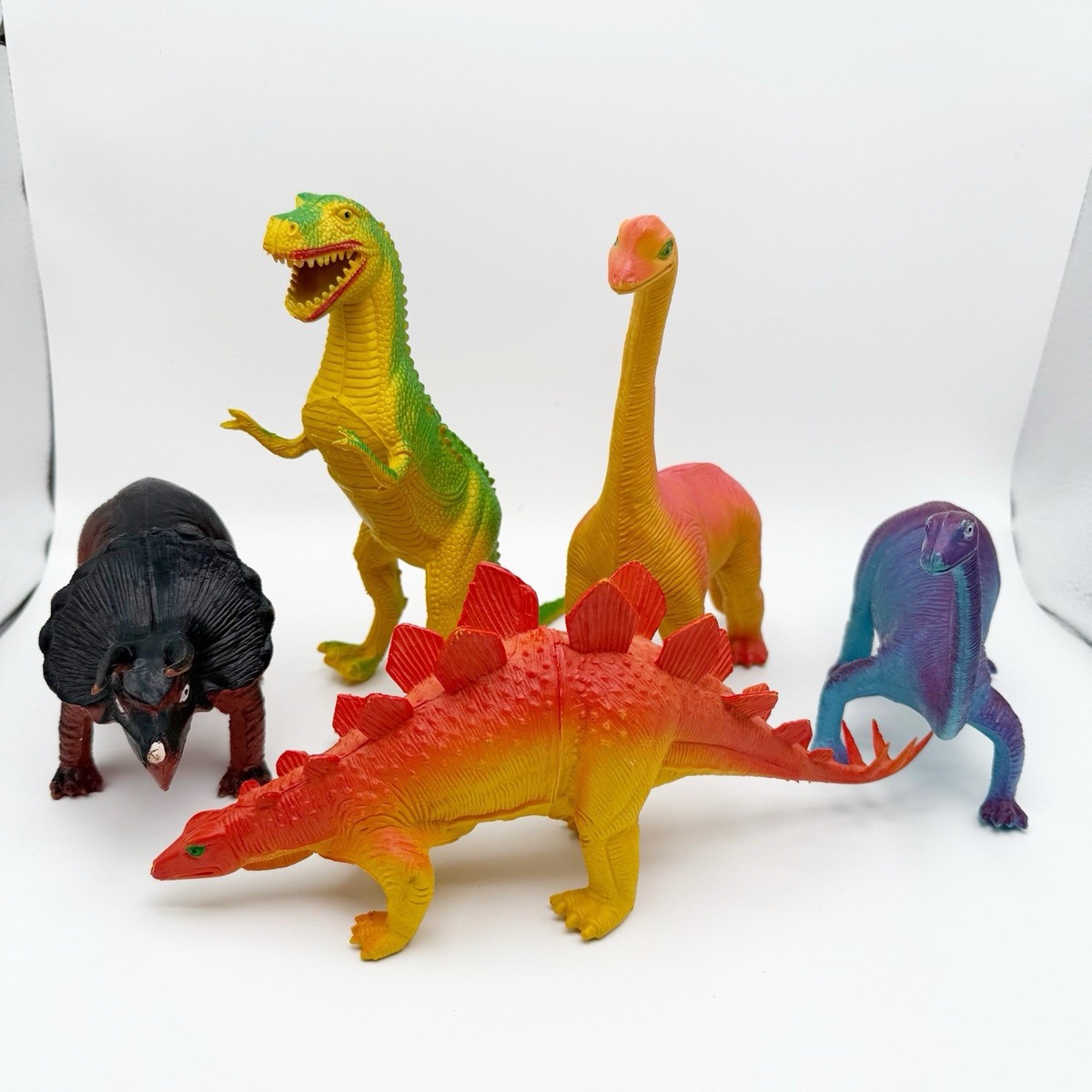 Vintage Imperial Dinosaur Figures - Lot of 5- 1985 Hong Kong - 80s