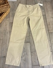 Polo Ralph Lauren Boys 18 Khaki Chino Pants Flat Front Classic Preppy