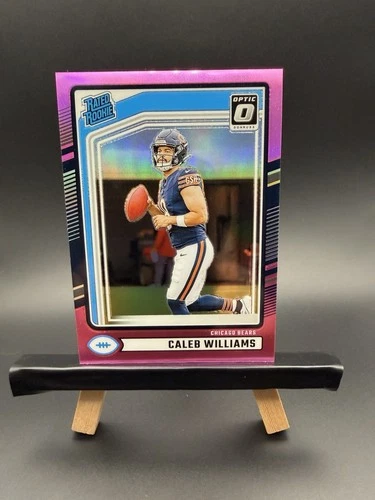 2024 Panini Donruss - Rated Rookie Caleb Williams #327 Optic Preview Pink RC