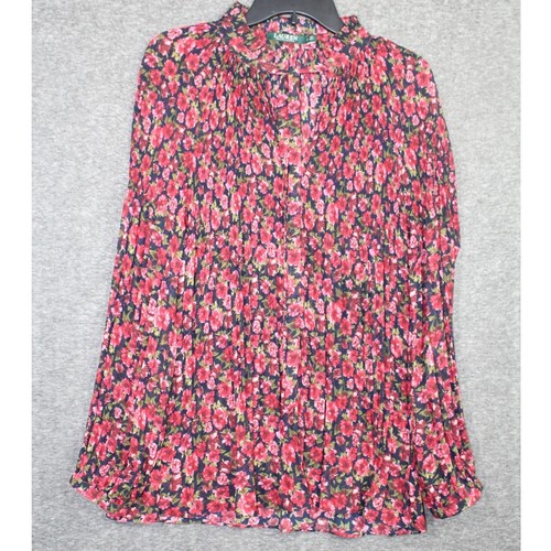 Camicetta Lauren Ralph Lauren donna XL Duong plissettata trasparente - Foto 2 di 7