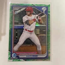 2024 Bowman Draft Chrome Dante Nori 1st Lunar Glow Refractor 